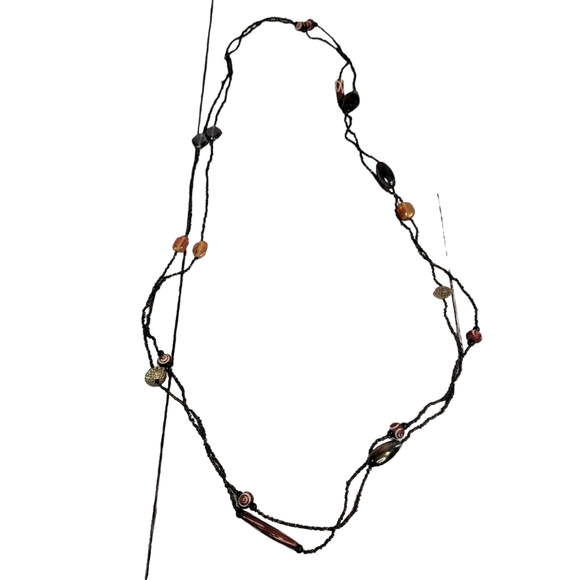 Set of 2 Vintage Jewelry Glass Beaded Necklaces Fashion Accessories - Picture 9 of 15